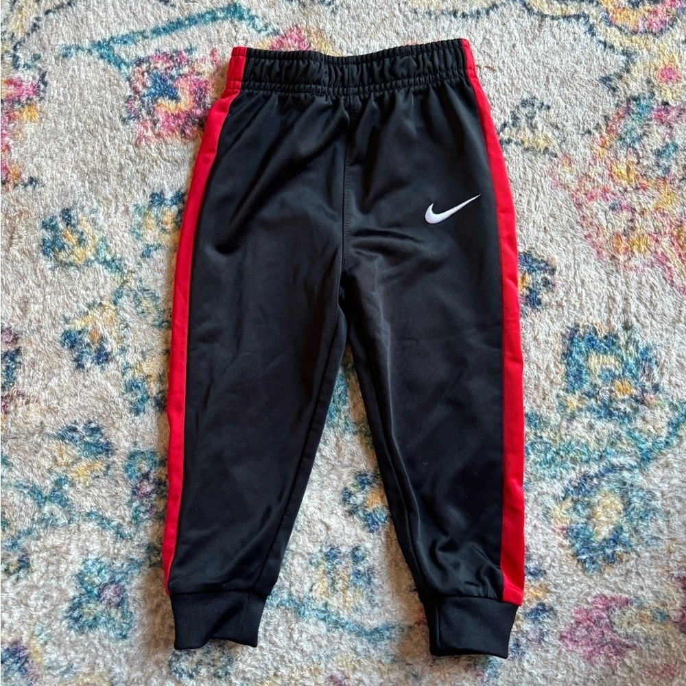 Nike Red and Black Pants Size 18 Months